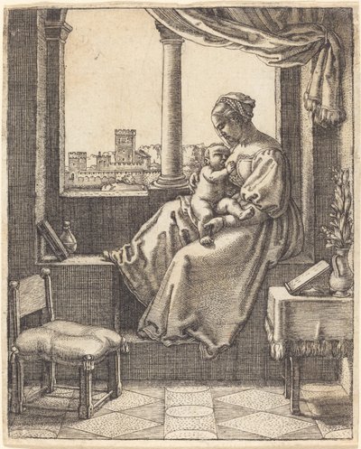 Jomfru ved vinduet av Barthel Beham