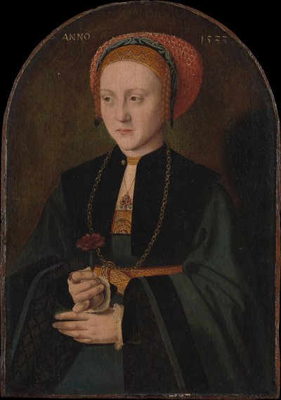 Portrett av en kvinne, 1533. av Bartholomaeus Bruyn the Elder
