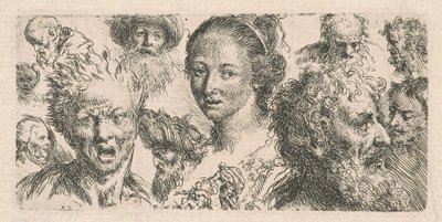 Studier av elleve hoder av Bartholomäus Ignaz Weiss
