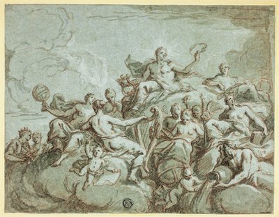Apollo og musene av Bartholomaeus Spranger