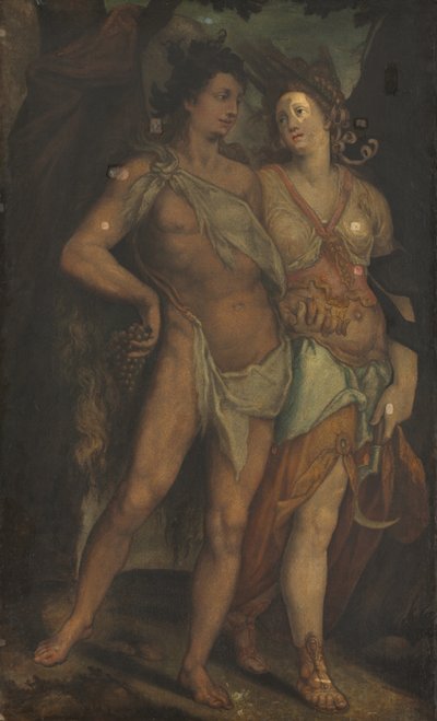 Ceres og Bacchus av Bartholomaeus Spranger