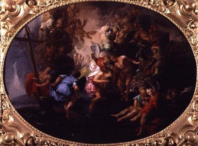 Kristi dåp (olje på lerret) av Bartholomaeus Spranger