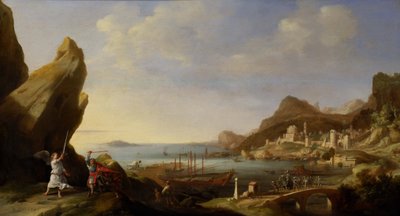 Kystlandskap med Bileam og eselet av Bartholomeus Breenbergh