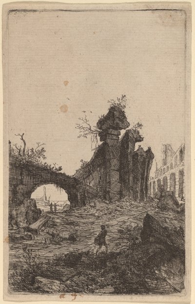 Ruinene av Colosseum av Bartholomeus Breenbergh