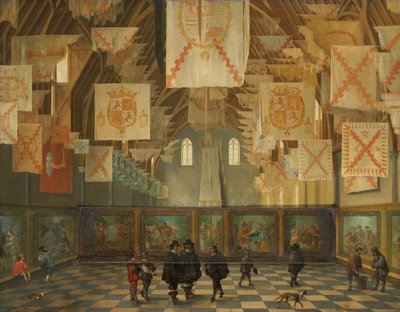 Den store forsamlingen i 1651 Den store salen i Binnenhof, Haag, under den store forsamlingen av generalstatene i 1651 av Bartholomeus van Bassen
