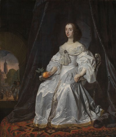Mary Stuart, prinsesse av Orange, som enke etter William II Portrett av prinsesse Mary Stuart (1631-1660), enke etter Willem II, prins av Orange av Bartholomeus van der Helst