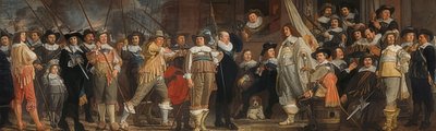 Offiserer og andre geværmenn under ledelse av kaptein Roelof Bicker og løytnant Jan Michielsz Blaeuw. Rundt 1640-43 av Bartholomeus van der Helst
