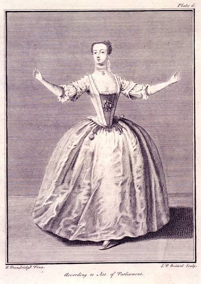 Dancing a Menuet, fra "The Rudiments of Genteel Behaviour" av Bartholomew Dandridge