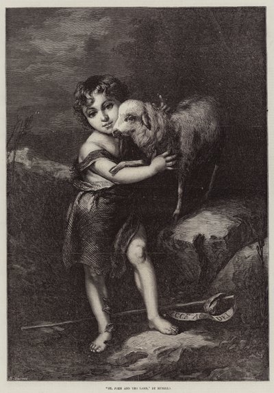 Johannes og Lammet av Bartolomé Esteban Murillo