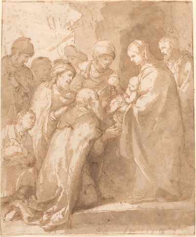 Tilbedelsen av magiene av Bartolomé Esteban Murillo