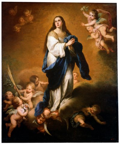 Den hellige jomfru Marias himmelfart, mellom 1645 og 1655. av Bartolomé Esteban Murillo