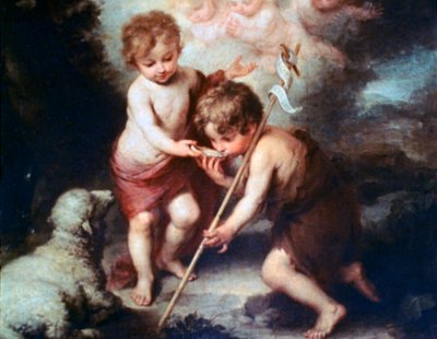 Guttene med skallet, c1670 av Bartolomé Esteban Murillo