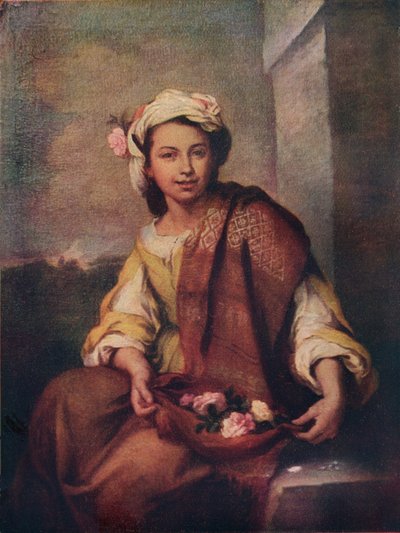 Blomsterjenta, 1665-70 av Bartolomé Esteban Murillo