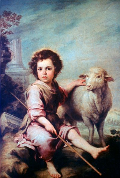Den gode hyrde, c1650 av Bartolomé Esteban Murillo