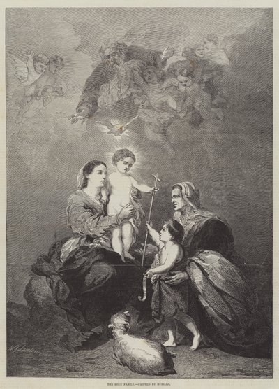 Den hellige familie av Bartolomé Esteban Murillo