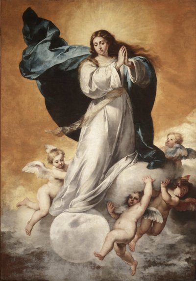 Jomfruens ubesmittede unnfangelse, 1650. av Bartolomé Esteban Murillo