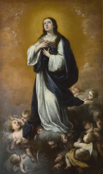 Jomfruens ubesmittede unnfangelse, hushjelp fra 1600-tallet. av Bartolomé Esteban Murillo