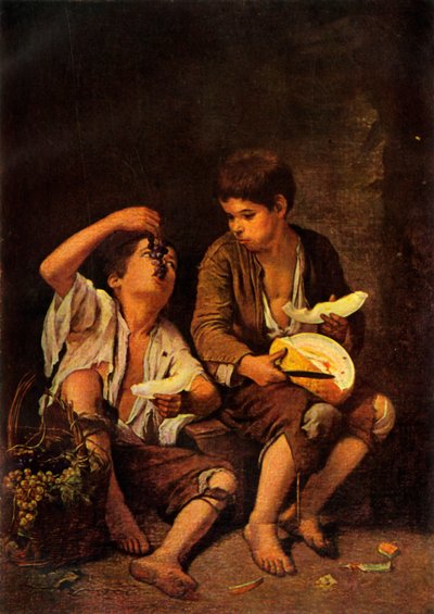 The Melon Eaters, c1650, 1946. av Bartolomé Esteban Murillo
