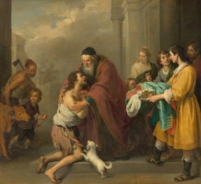 The Return of the Prodigal Son, 16671670. av Bartolomé Esteban Murillo