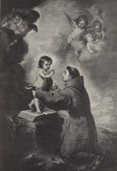 Visjonen til St Anthony av Padua av Bartolomé Esteban Murillo