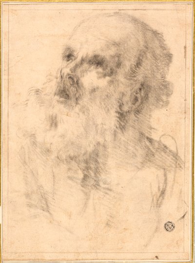 Hodet til en gammel mann av Bartolomé Esteban Murillo