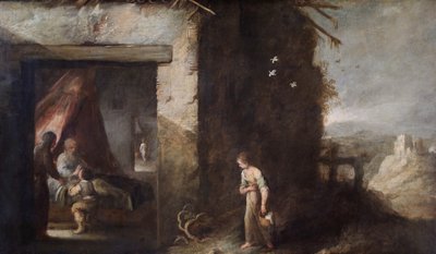 Isaac Blessing Jacob (olje på lerret) av Bartolomé Esteban Murillo