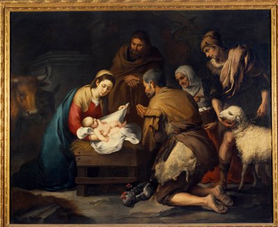 L'adoAdoration of the Shepherds, ca. 1650 (olje på lerret) av Bartolomé Esteban Murillo