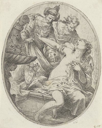 Susanna og de eldste av Bartolomeo Biscaino