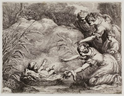 Funnet av Moses av Bartolomeo Biscaino