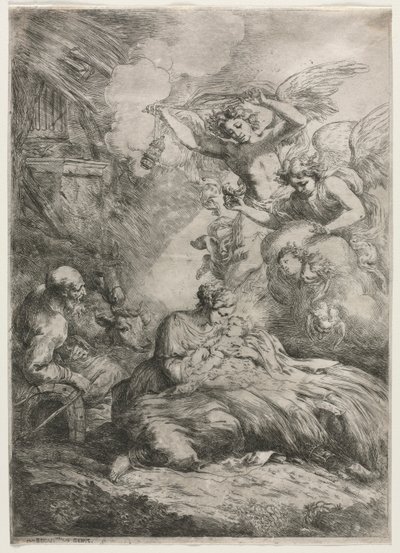 Fødselen. av Bartolomeo Biscaino