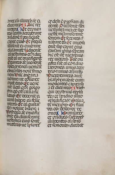 Missale: Fol. 121: inneholder musikk for Hely Hely Lama etc. innenfor St. Mattion Passion, 1469. av Bartolomeo Caporali