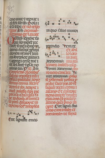 Missale: Fol. 148: Musikk for Se korsveden..., 1469 av Bartolomeo Caporali