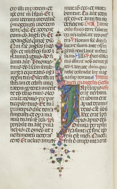 Missale: Fol. 22v: Løvverk med fisk, 1469. av Bartolomeo Caporali