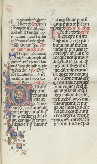 Missale: Fol. 270: Presentasjon av Kristus til Simeon, 1469. av Bartolomeo Caporali