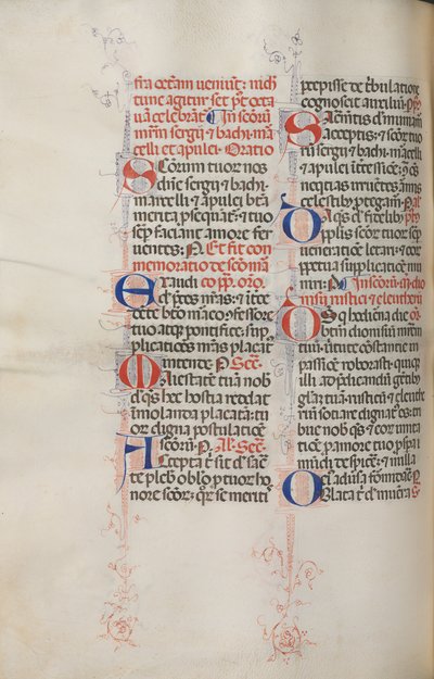 Missale: Fol. 319v: Den hellige Frans og den hellige Frans messe, 1469. av Bartolomeo Caporali