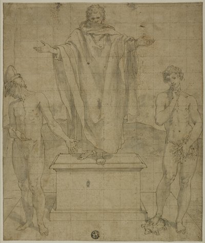 Studie for Allegory of Faith and Silence av Bartolomeo Cesi