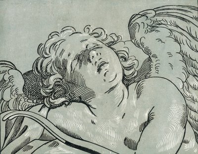 En sovende amor, 1630-45. av Bartolomeo Coriolano