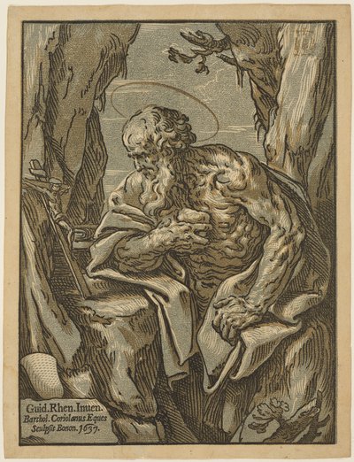 Den hellige Jerome av Bartolomeo Coriolano