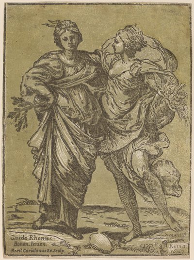 Alliansen av fred og overflod av Bartolomeo Coriolano after Guido Reni