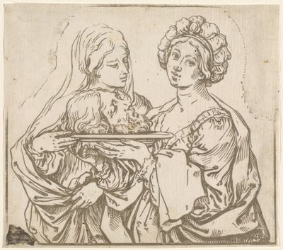 Herodias og Salome av Bartolomeo Coriolano after Guido Reni