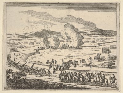 Beleiringen av Alexandria begynner, fra ideen om en kristen prins og helt i Francis ..., 1659. av Bartolomeo Fenice