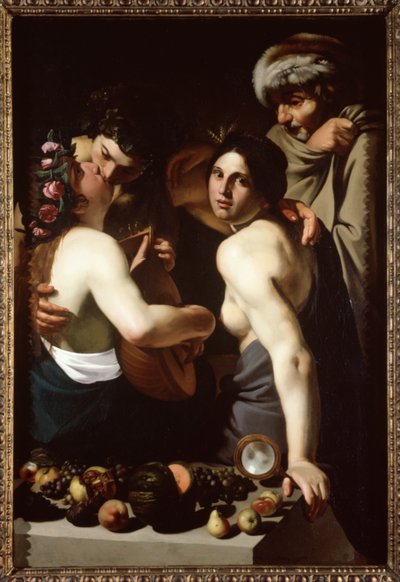 Allegori om de fire årstider, ca. 1610 av Bartolomeo Manfredi