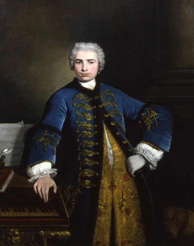 Portrett av sangeren Farinelli Carlo Broschi 1705-1782, 1734. av Bartolomeo Nazari