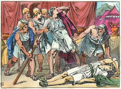 Aleksander den store drepte Clitus da han var full av Bartolomeo Pinelli