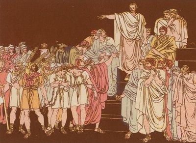 Brutus dømte sønnene sine til døden av Bartolomeo Pinelli