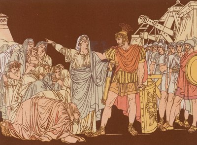 Coriolanus og moren hans av Bartolomeo Pinelli