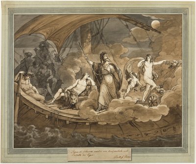 The Dream of Telemachus, fra The Adventures of Telemachus, bok 4 av Bartolomeo Pinelli