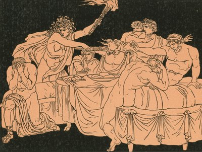 Raseri ved høytiden av Bartolomeo Pinelli