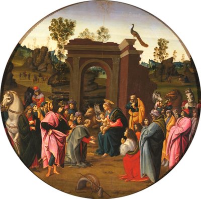 Tilbedelse av magiene av Bartolomeo di Giovanni
