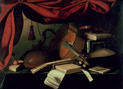 Musikalsk stilleben av Bartolommeo Bettera